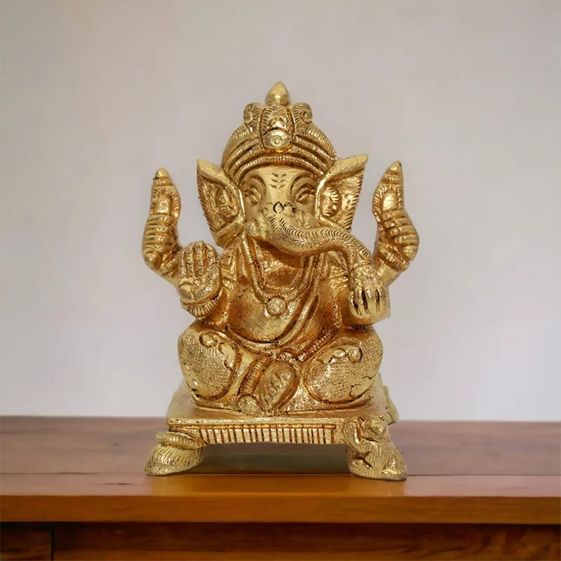 Beautiful Ganesha Idol of Metal