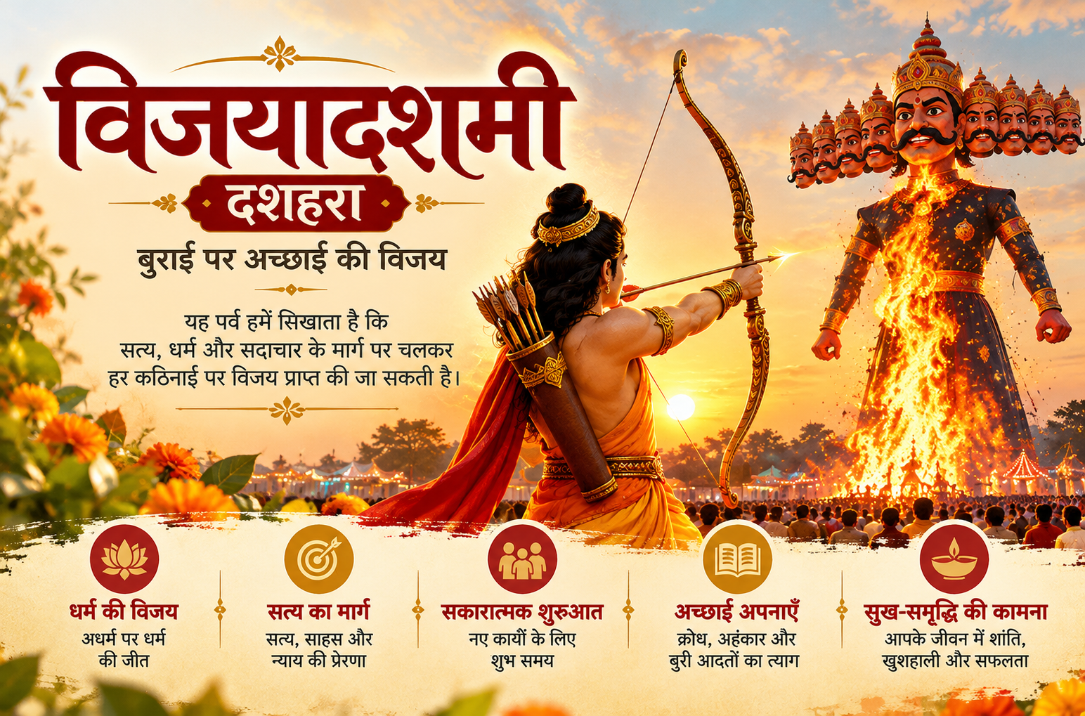 विजयादशमी 2026: दशहरा का महत्व, पूजा विधि और धार्मिक मान्यताएँ